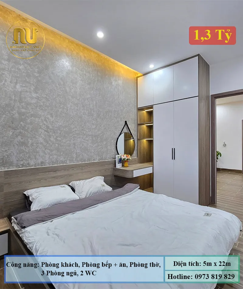 Mẫu Nhà 5x17 Đẹp