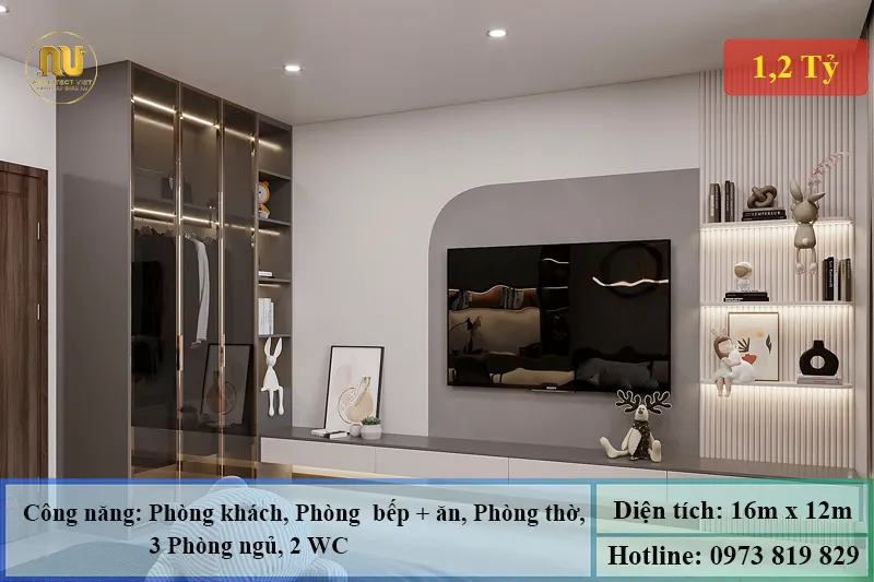 Mẫu nhà mái nhật 2 mặt tiền