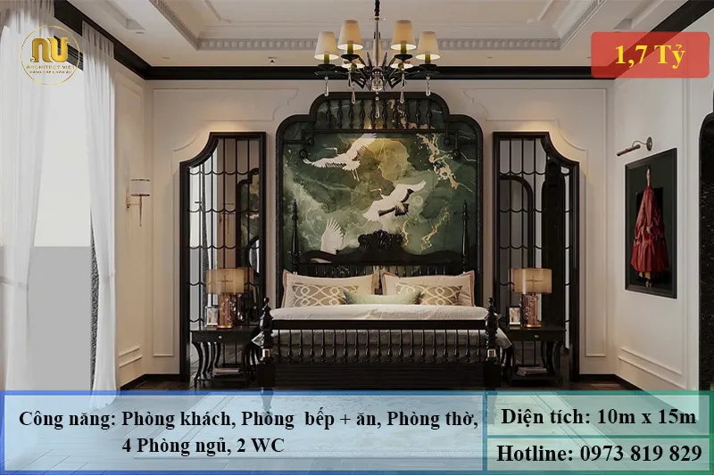 Mẫu nhà ngang 10m sâu 15m