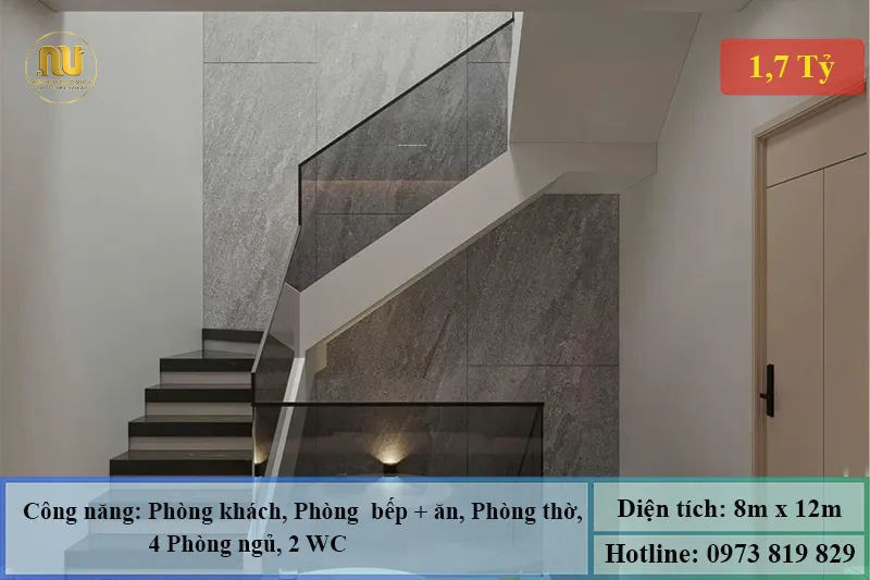 Nhà 2 tầng mái nhật mặt tiền 8m