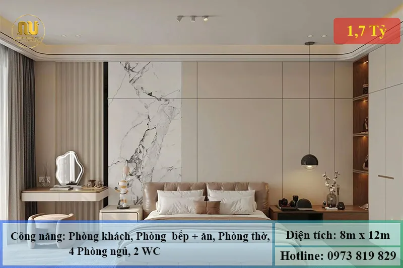 Nhà 2 tầng mái nhật mặt tiền 8m