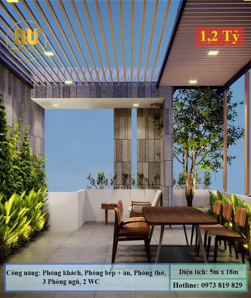 Nhà 5x18m 3 Phòng Ngủ 