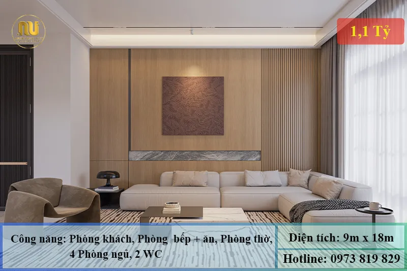 Nhà mái nhật 1 tầng 160m2