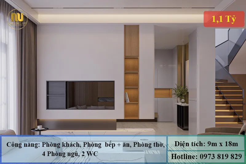 Nhà mái nhật 1 tầng 160m2