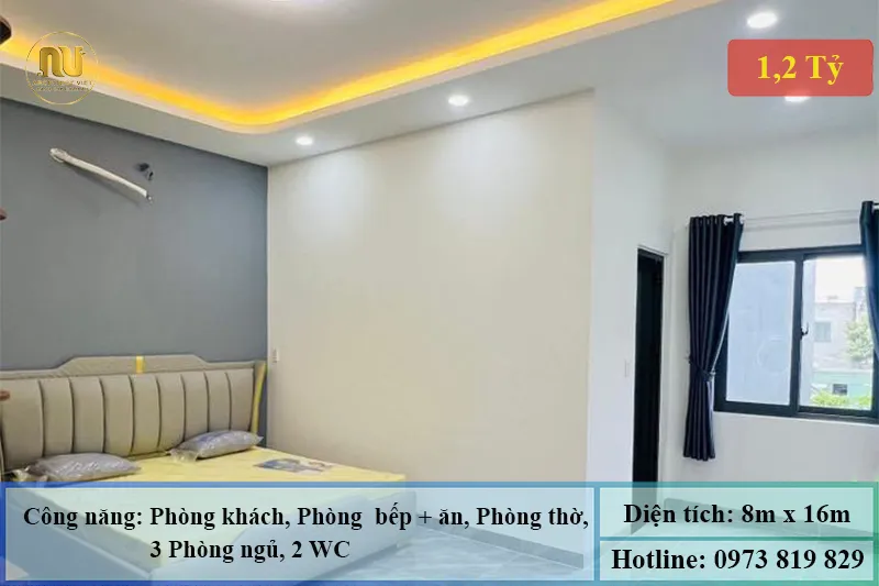 Nhà mái nhật 1 tầng 8mx16m