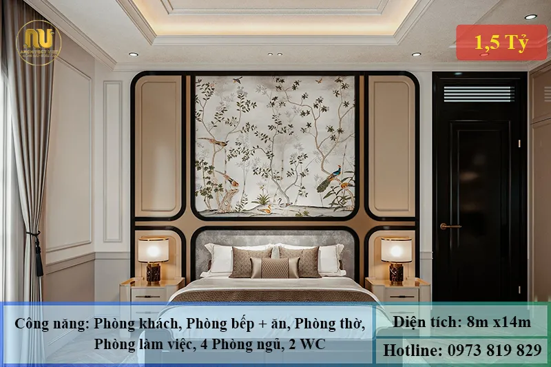 Nhà Mái Nhật 2 Tầng Mặt Tiền 8m 