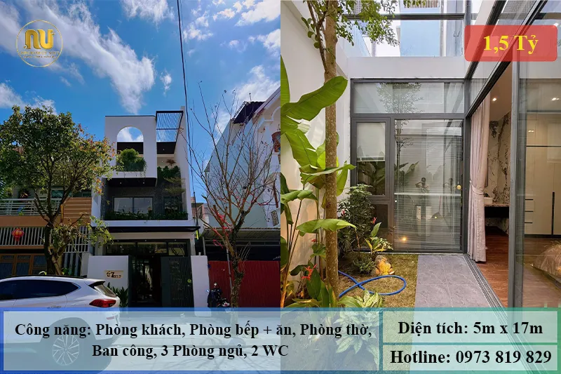 Nhà ống 2 tầng 5x17m