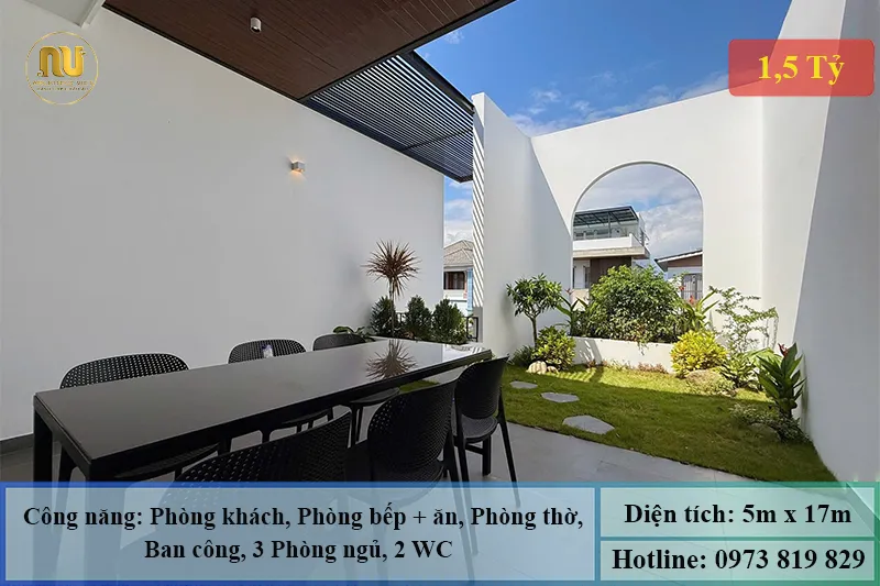 Nhà ống 2 tầng 5x17m