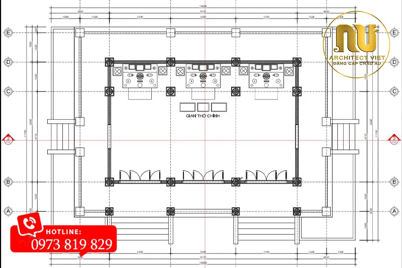 Nhà thờ họ 4 mái