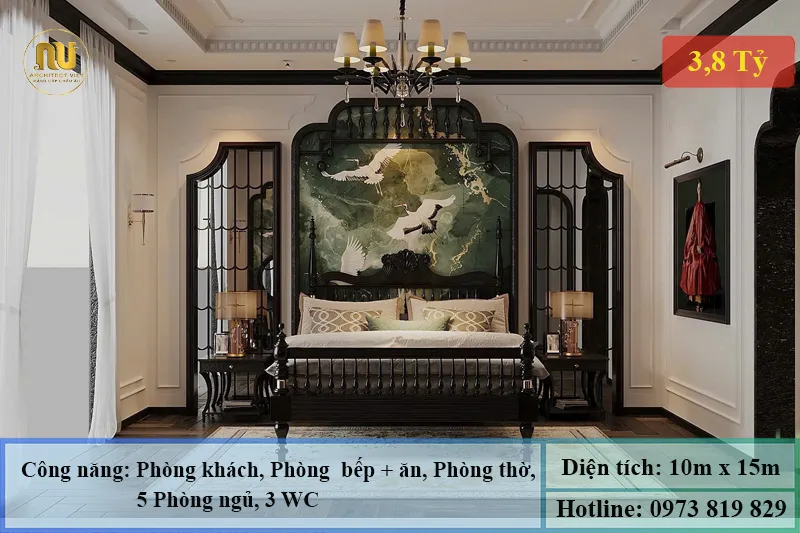 Thiết kế nhà ngang 10m sâu 15m