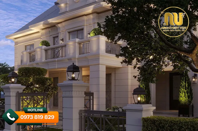 Biệt thự 2 tầng mặt tiền 20m