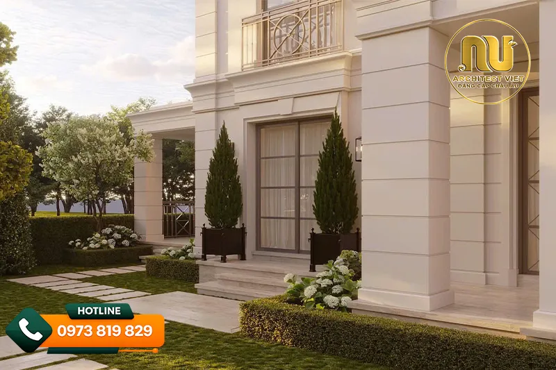 Biệt thự 2 tầng mặt tiền 20m