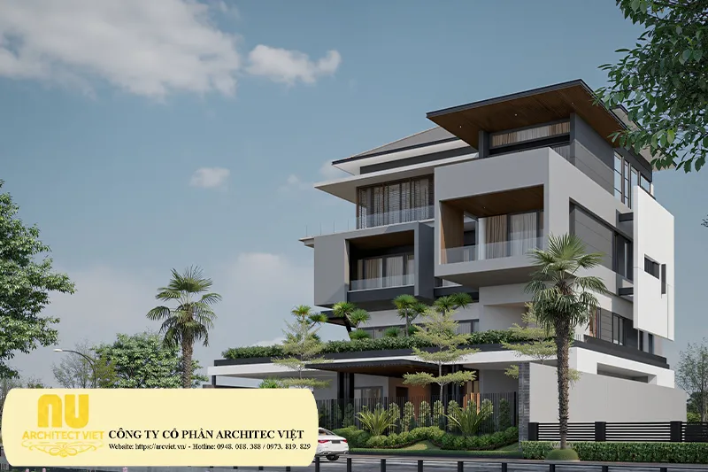 Biệt thự 4 tầng hiện đại