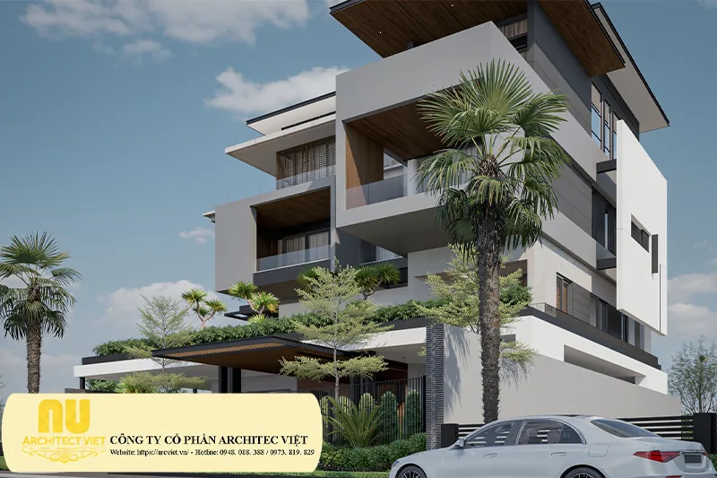 Biệt thự 4 tầng hiện đại