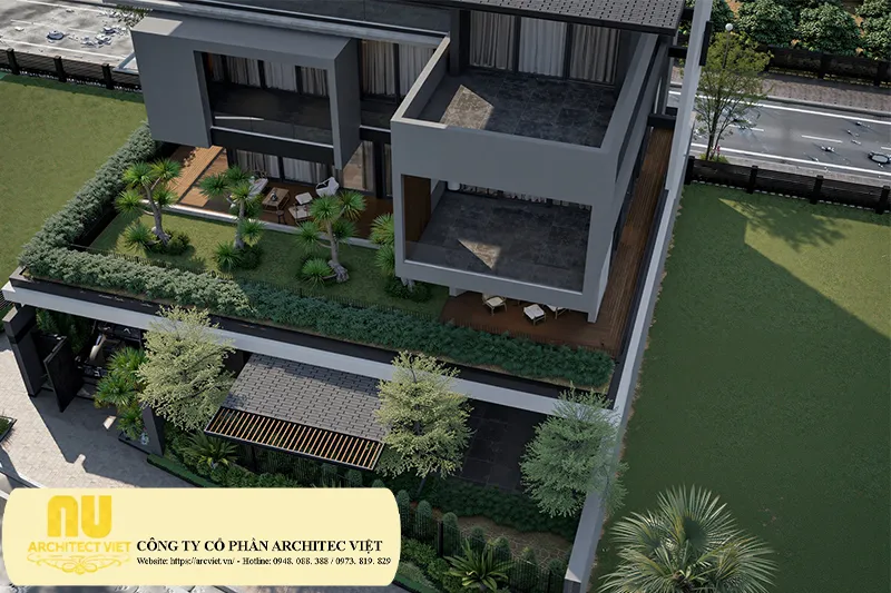 Biệt thự 4 tầng hiện đại