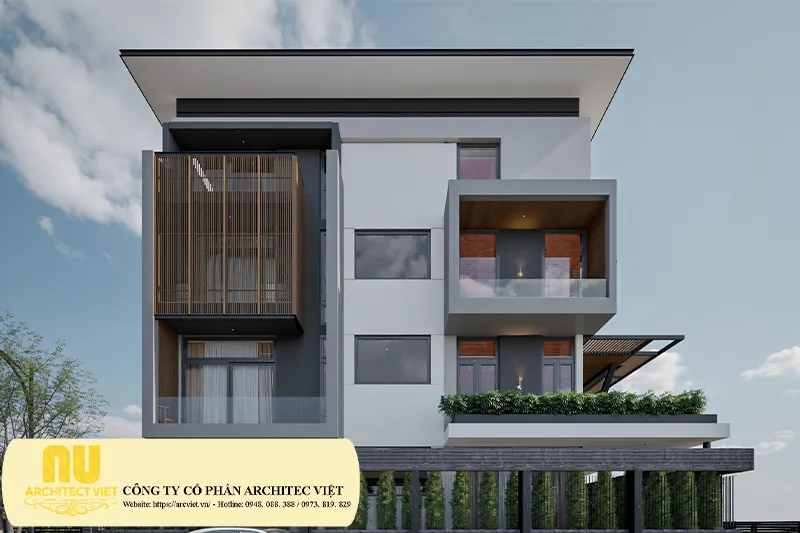 Biệt thự 4 tầng hiện đại