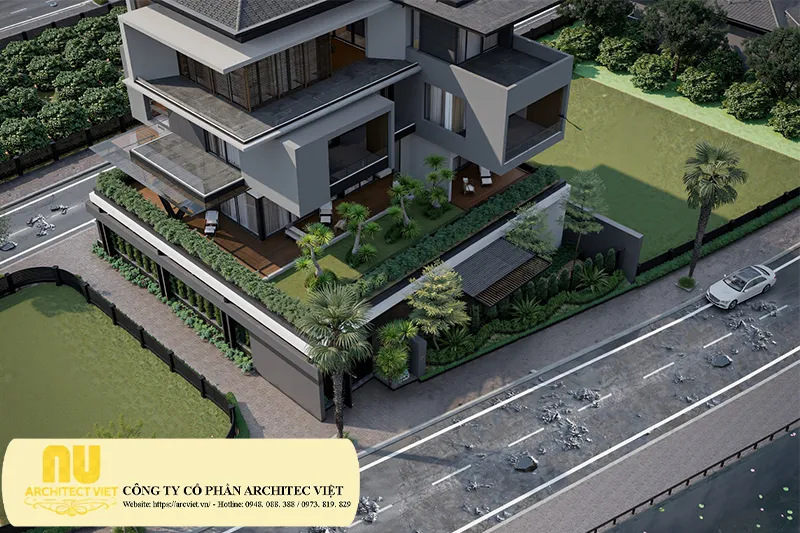 Biệt thự 4 tầng hiện đại