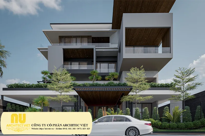 Biệt thự 4 tầng hiện đại