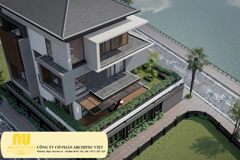 Biệt thự 4 tầng hiện đại