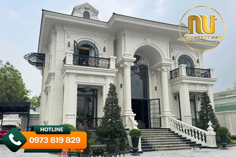 Biệt thự mái nhật mặt tiền 12m