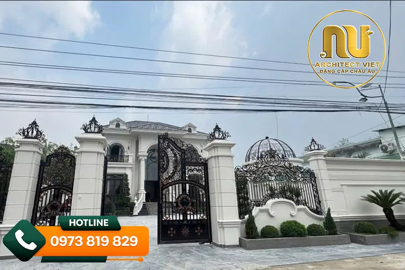 Biệt thự mái nhật mặt tiền 12m