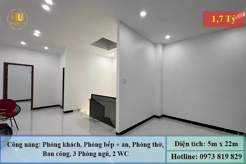 Mặt tiền nhà phố 5m 3 tầng hiện đại