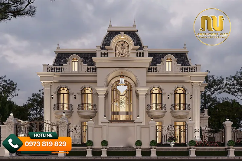 Mẫu biệt thự mặt tiền 20m