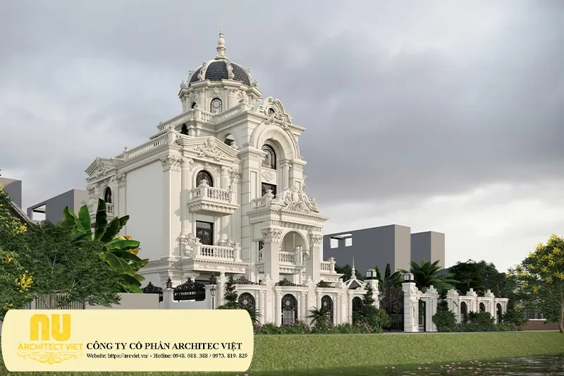 Mẫu lâu đài 3 tầng