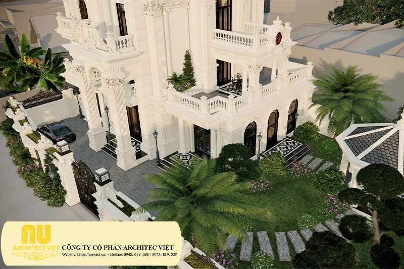 Mẫu lâu đài 3 tầng