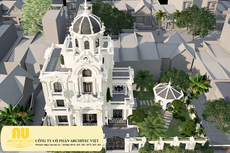 Mẫu lâu đài 3 tầng