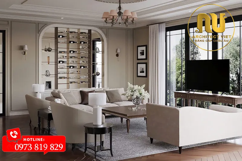 Mẫu nhà biệt thự ngang 14m