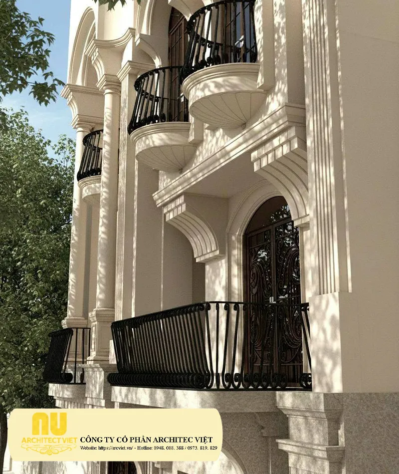 Mẫu nhà mặt tiền 8m 3 tầng