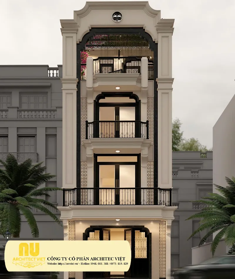 Mẫu nhà ngang 4m dài 15m