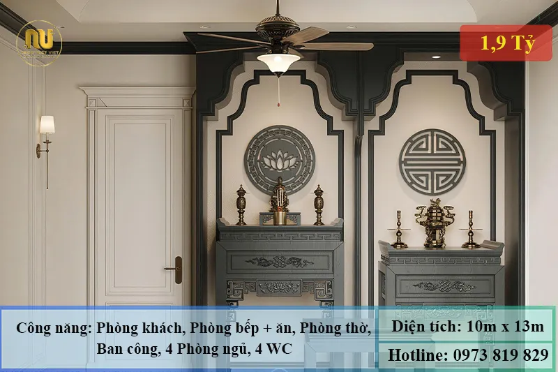 Nhà mái nhật 2 tầng mặt tiền 10m