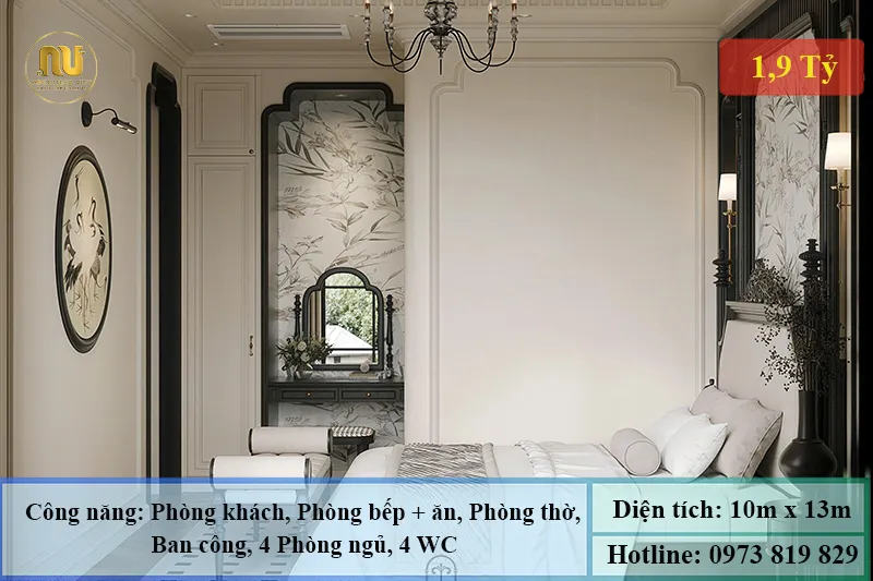 Nhà mái nhật 2 tầng mặt tiền 10m