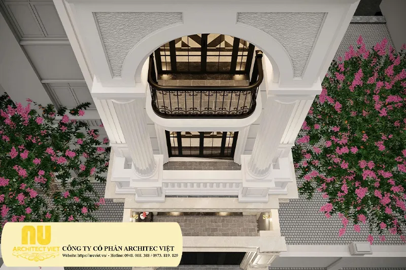 Nhà mặt tiền 4m tân cổ điển