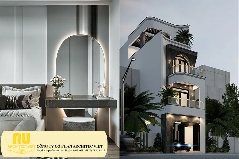 5x20m mẫu nhà ống đẹp 3 tầng 5m