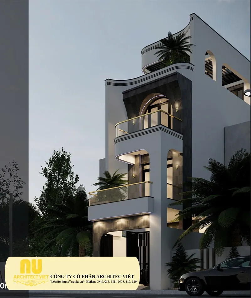 5x20m mẫu nhà ống đẹp 3 tầng 5m