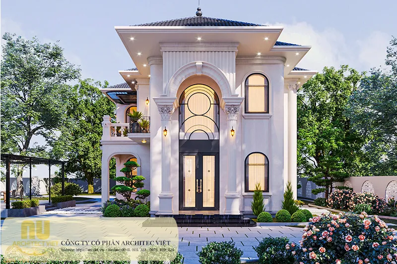 Biệt thự 2 tầng mặt tiền 8m