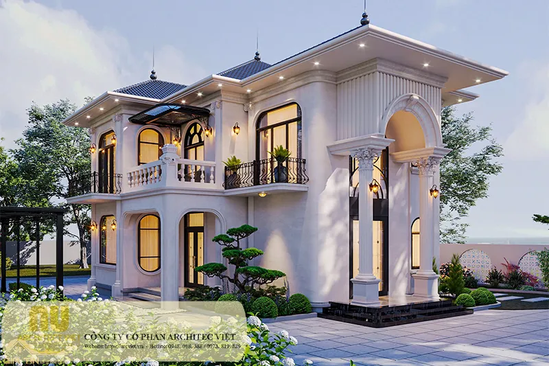 Biệt thự 2 tầng mặt tiền 8m