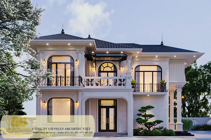 Biệt thự 2 tầng mặt tiền 8m