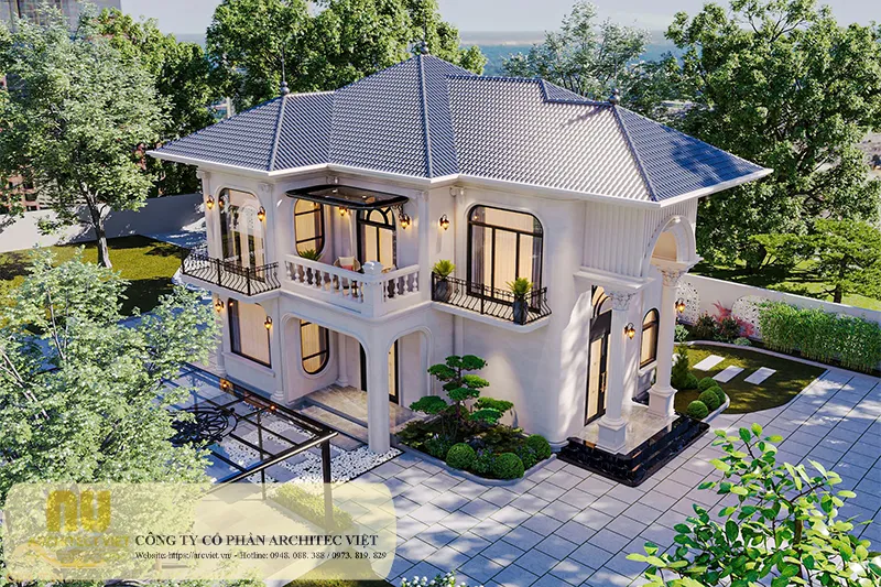 Biệt thự 2 tầng mặt tiền 8m