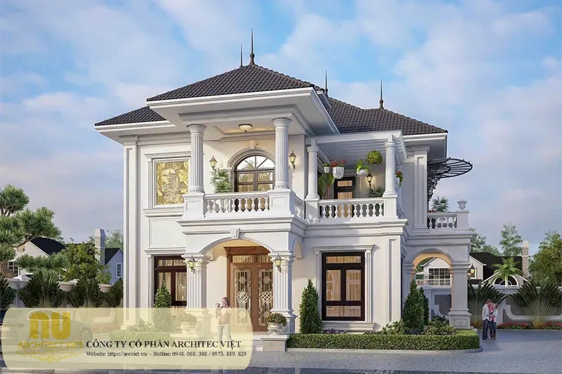 Biệt thự tân cổ điển 2 tầng đẹp