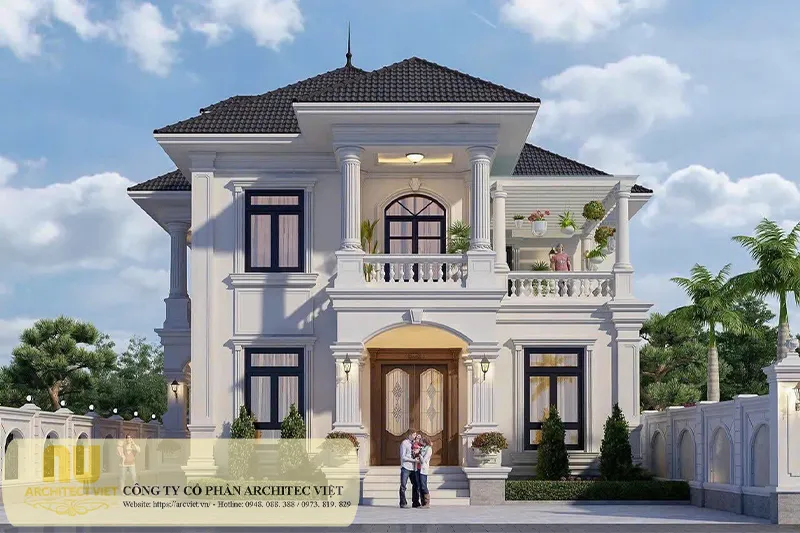 Biệt thự tân cổ điển 2 tầng đẹp