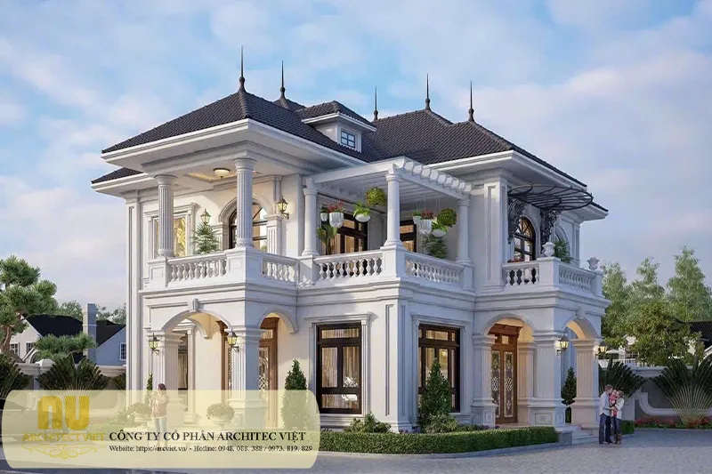 Biệt thự tân cổ điển 2 tầng đẹp