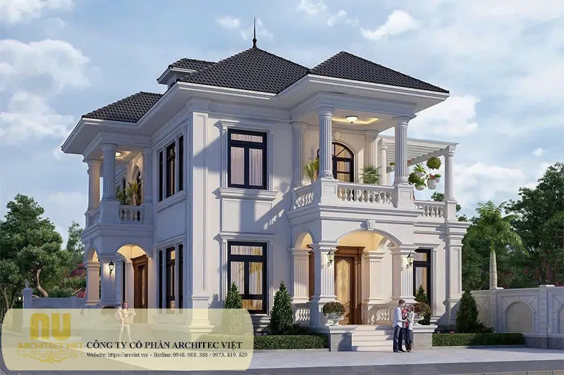 Biệt thự tân cổ điển 2 tầng đẹp