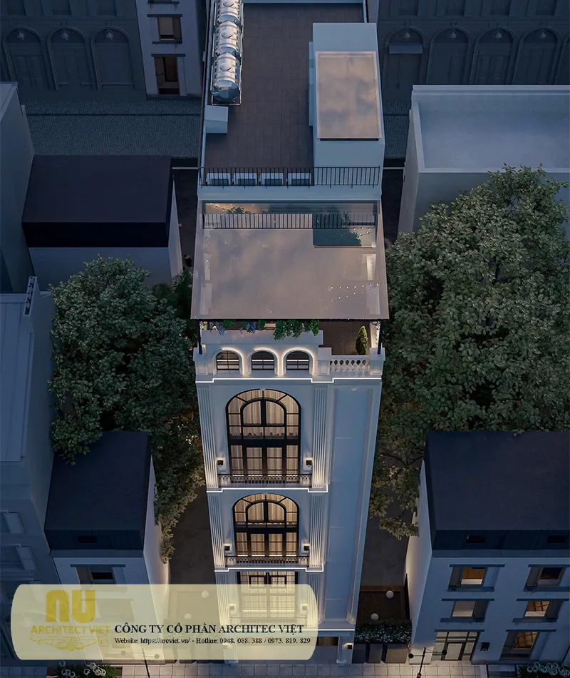 Mặt tiền nhà phố 5m 5 tầng