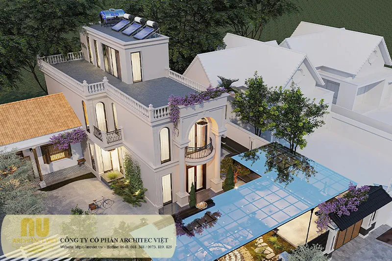 Mẫu biệt thự ngang 6m