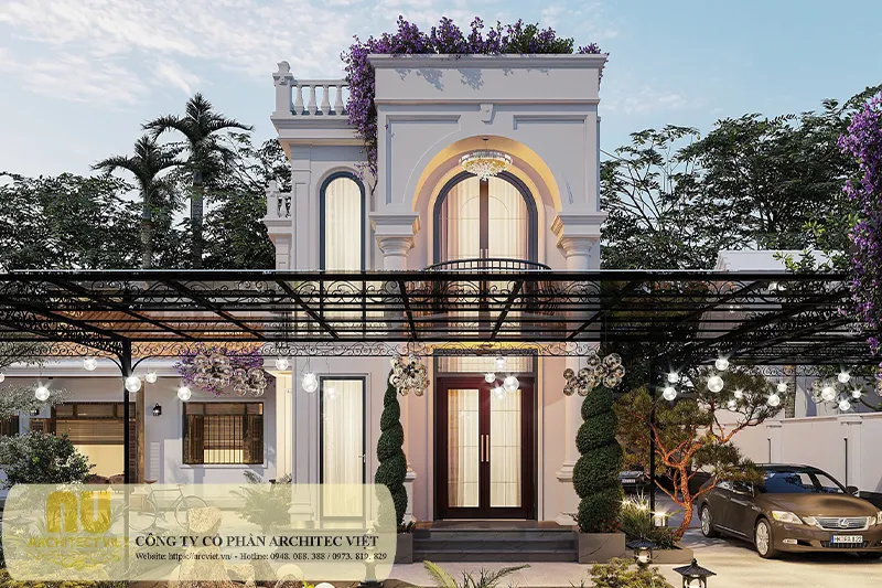 Mẫu biệt thự ngang 6m