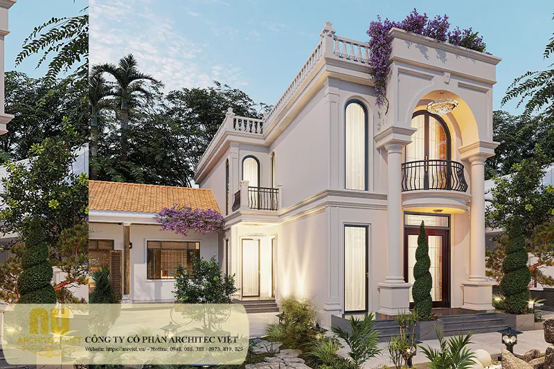 Mẫu biệt thự ngang 6m